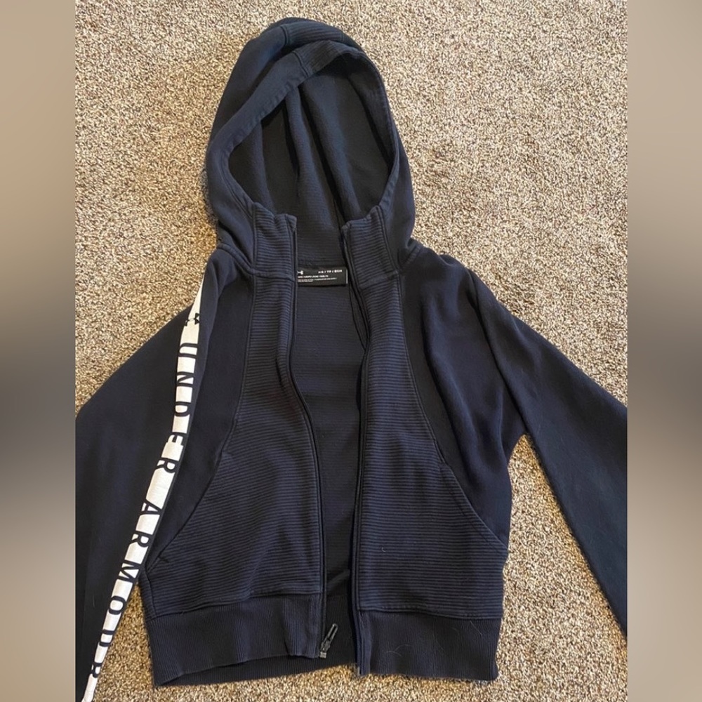 Black under armour fleece zip up